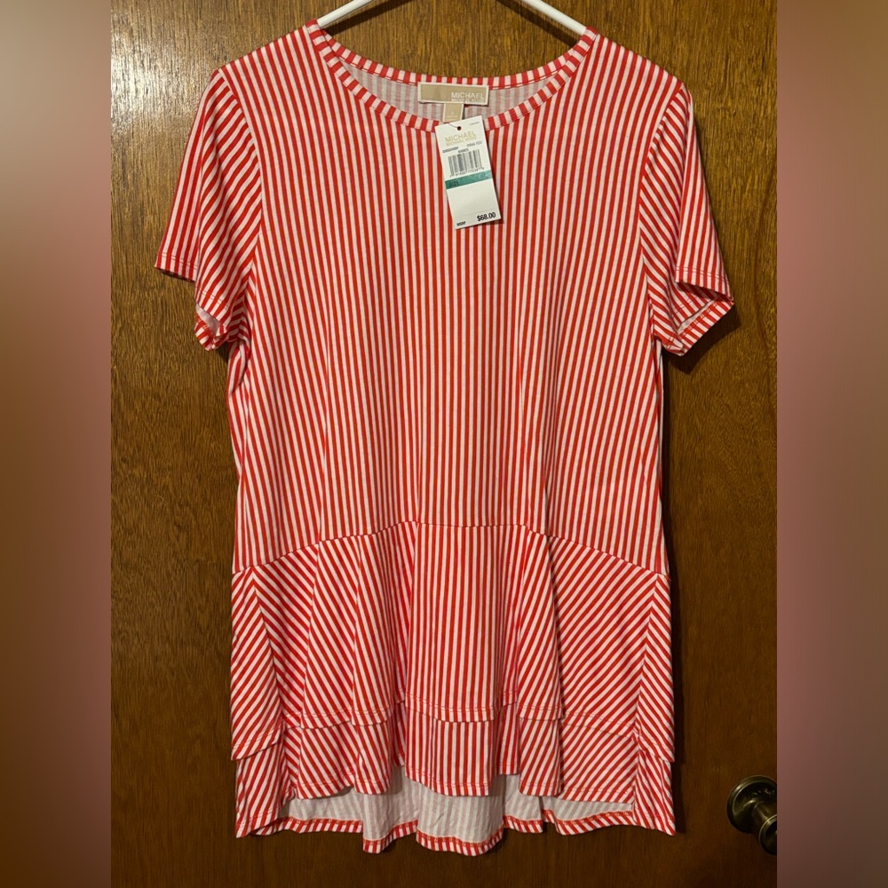 MICHAEL KORS, size L coral reef shirt